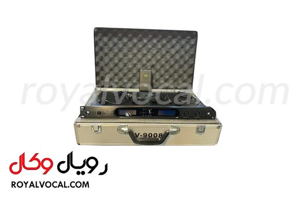 میکروفون بیسیم دو کانال یقه ای و هدست VOCAL مدل V-9008KLT
